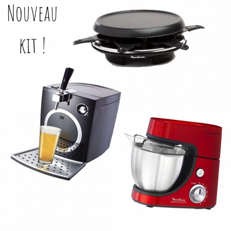 Kit 18 lots - Robot pétrin masterchef Moulinex (version Tireuse à bière)