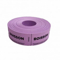 Tickets en rouleaux "boisson"