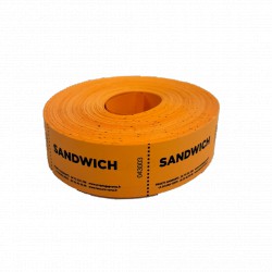 Tickets en rouleaux "sandwich"