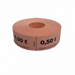 Tickets en rouleaux "0.50 €"