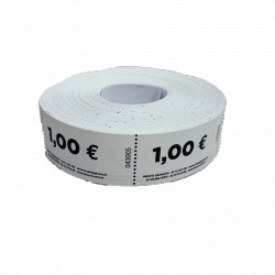 Tickets en rouleaux "1.00 €"