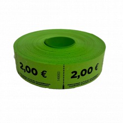 Tickets en rouleaux "2.00 €"