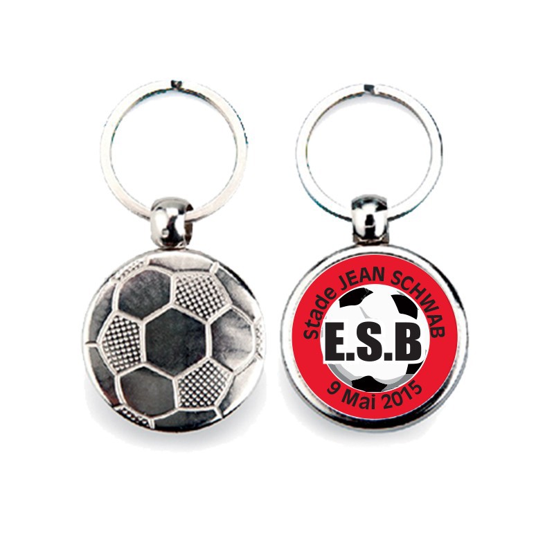 Porte-clé en MDF ballon de handball Ø 5,5 cm (vendu à l'unité)