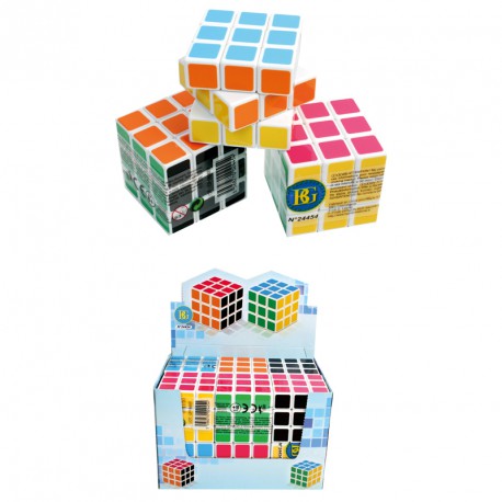 Boîte de 64 mini gommes puzzle cube